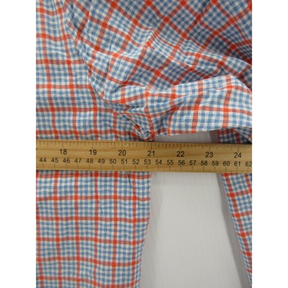 NEW Twillory Shirt Medium Untuckable Linen Blend Plaid Tailored Fit M - Picture 5 of 13